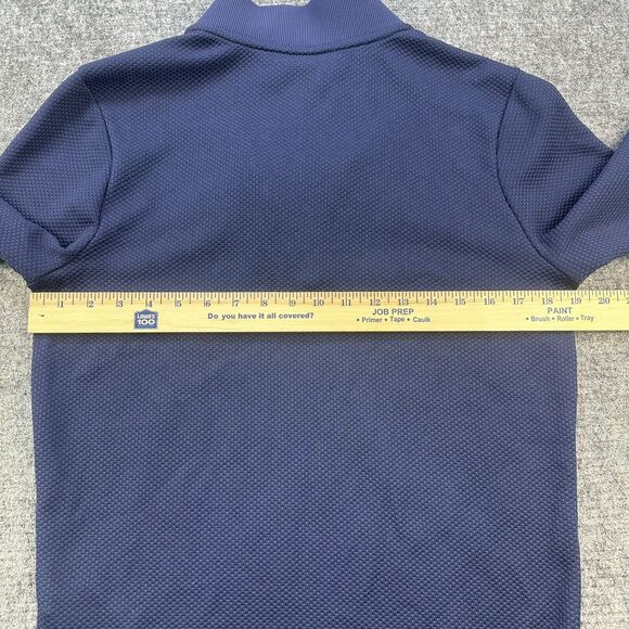 Under Armour Notre Dame Shirt Men Small Blue Heat Gear Snap Embroidered *Snag - Picture 10 of 15